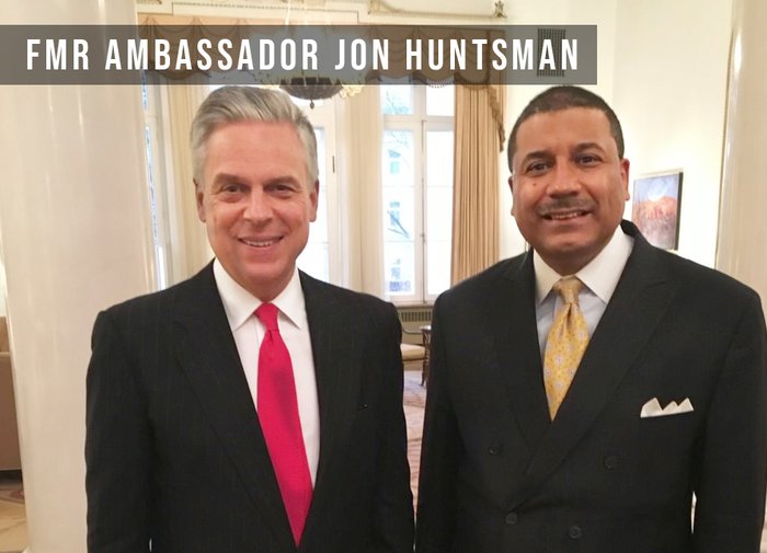 Frank Rose with former Ambassador Jon Huntsman
