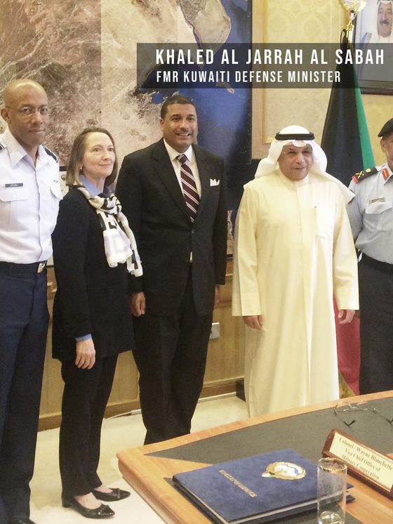 Frank Rose with Khaled Al Jarrah Al Sabah, former Kuwaiti Defense Minister