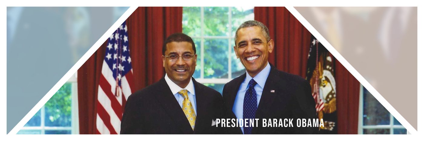 Frank Rose with President Barack Obama in the Oval Office